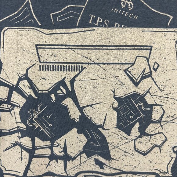 Office Space Men's Size M Blue T-Shirt Red Stapler Printer EUC men's top - Picture 2 of 8